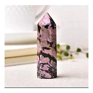 Imagem de Pedras naturais multicoloridas, varinha de ponto de cristal, ametista de quartzo rosa, minério, artesanato, decoração de casa, 1 peça, pedra de cristal