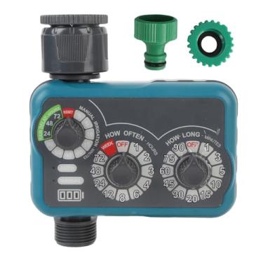 Imagem de WALFRONT Temporizador de Mangueira Temporizador de água para Aspersor de Mangueira de Jardim 3 Dial 21L / Min Rain Delay Lembrete de Bateria Fraca Modo Manual para Irrigação de Jardim