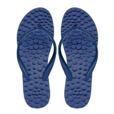 Imagem de Sandalia Ortopedica Flyfeet Relax Anabela, Azul