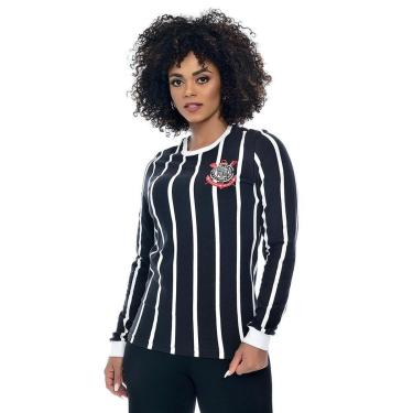 Imagem de Camiseta Corinthians Oficial Democracia Manga Longa Cor:;Tamanho:GG-Feminino