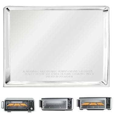 Imagem de GWYSY Bandeja de migalhas para fritadeira a ar Ninja Foodi SP101 SP100 SP1001C SP201, bandeja de substituição, peças com 4 peças de forros antiaderentes de fibra de vidro, acessórios de fritadeira a