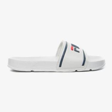 Imagem de Chinelo Slide Fila Drifter Stripes Masculino Branco-Masculino