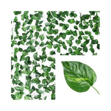 Imagem de Guirlanda De Folhas De Hera Verde De Seda 2/4/6/8/10M Plantas Artifici