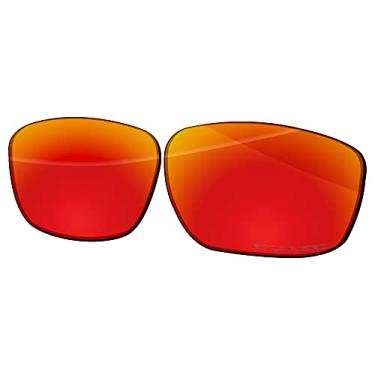 Imagem de Ensky Lentes de reposição HardyShield para óculos de sol Oakley Valve New 2014 OO9236, Vermelho escarlate - polarizado estampado, Valve New 2014