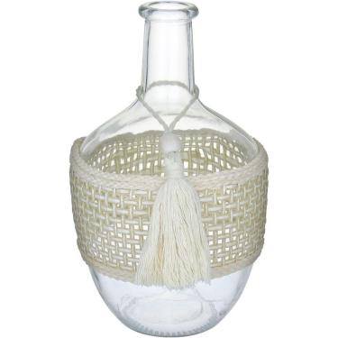 Imagem de Vaso Enfeite Decorativo Garrafa Fibra Vidro 25x15x15cm