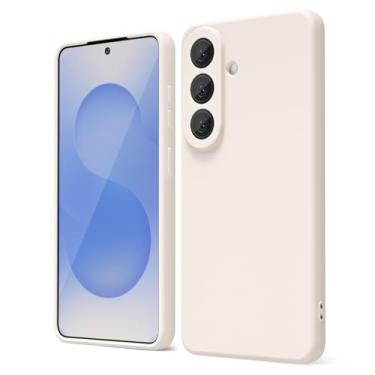 Imagem de oakxco Capa para Samsung Galaxy S26 com aderência de silicone líquido, linda fina e macia de borracha TPU lisa de gel para mulheres, meninas, design estético, protetor sólido fosco e à prova de choque