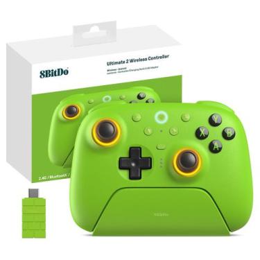 Imagem de Control inalámbrico 8Bitdo Ultimate 2 con dock de carga verde 2.4G