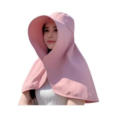 Imagem de Chapéu De Proteção Solar Feminino Para O Verão Com Aba Larga, Cobertur