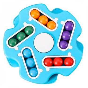 Imagem de Fidget Toy Magic Cube Bead Spinner para aliviar o estresse para crianç