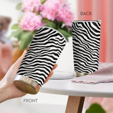 Imagem de Caneca de café de aço inoxidável Travel Tumbler Oasisdream 600ml