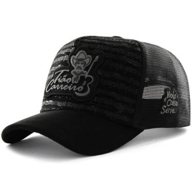 Imagem de Boné Sacudido`s - Partitura - Suede Preto - Tião Carreiro