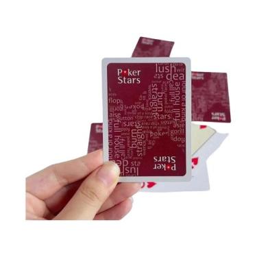 Imagem de Cartas De Poker Premium Texas PCV Vermelhas E Pretas, Baralhos De Índi