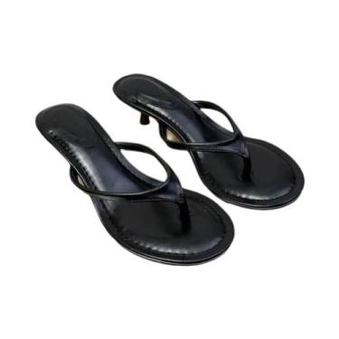 Imagem de Sapatos Femininos De Salto Médio Com Ponta Redonda, Estilo Casual, Tip