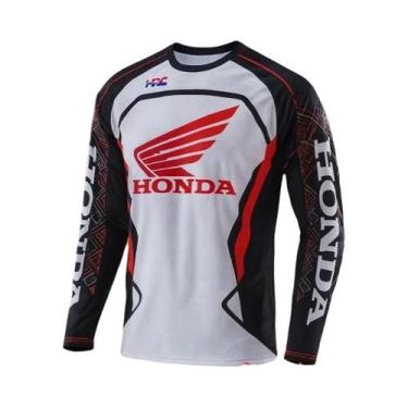 Imagem de Camiseta Masculina De Manga Comprida De Secagem Rápida Honda, Casual, 