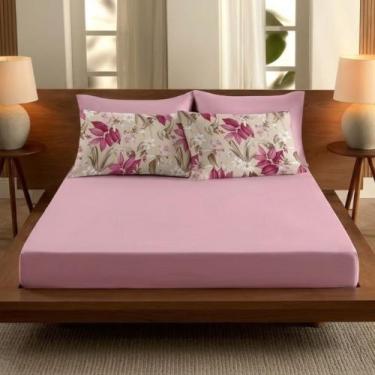 Imagem de Jogo de Lençol Comfort Super King 3 Peças Algodao Malha - SUL BRASIL, 