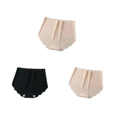 Imagem de Calcinhas Invisíveis Sem Costura Para Mulheres 3PCS Ultrafinas De Cint