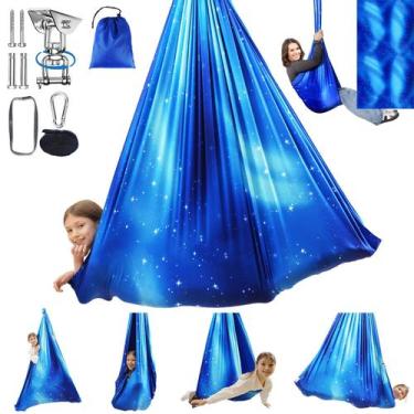 Imagem de Columpio Sensorial WUBOTIYU para Interior y Exterior para Niños y Adul