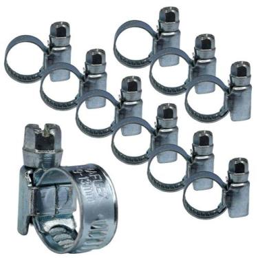 Imagem de KIT 10 Abraçadeira 9X13mm aço zincado mangueira de jardim - Acrel