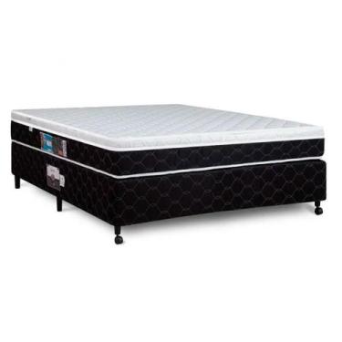 Imagem de Cama Box + Colchão Castor Casal Montblanc One Face D33 138x188x52cm - 