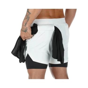 Imagem de Shorts De Corrida Masculinos 2 Em 1 De Secagem Rápida Verão 2024 Para 