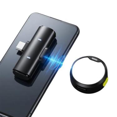 Imagem de Microfone Sem Fio USB C Profissional Dois Microfones - MDM