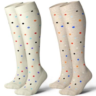 Imagem de Meias de Compressão LEVSOX Cotton 20-30 mmHg - Para Homens e Mulheres