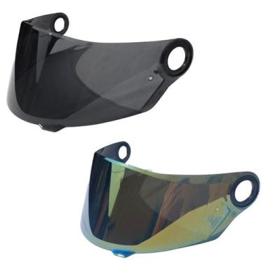 Imagem de Kit 2 Viseira Para Capacete Espelhada Ls2 FF358 FF392 FF396 FW3 GT Ant