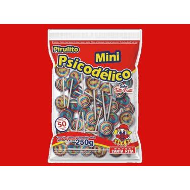 Imagem de Pirulito Mini Psicodélico De 250g - Doces Santa Rita, Colorido