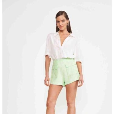 Imagem de Blusa básica de viscose  - AZUL DO CÉU , Branco, P