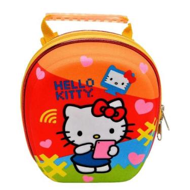 Imagem de Lancheira MaxToy Hello Kitty Pré Amarelo e Vermelho