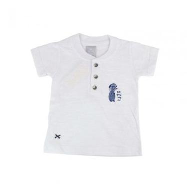 Imagem de Camiseta Infantil Hering Kids Menino 5cbrn0a10, Branco, G