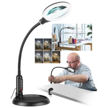 Imagem de Lupa RackyDigPro 10X com luz e suporte