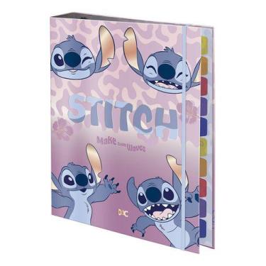 Imagem de Fichário Escolar Colegial Disney Stitch Com 48 Folhas - Dac