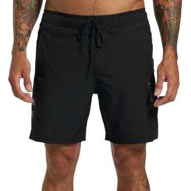 Imagem de Bermuda Hurley Block SM26 Masculino Preto, Preto, M