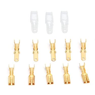 Imagem de Conectores de pá macho fêmea, conectores de pá de latão 0,5-1mm² para baterias para automóveis para pilhas de ponte para interruptores