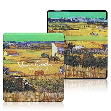 Imagem de CCOO Nova capa para Kindle Oasis (9ª, 2017 lançada e 10ª geração de 2019, 7 polegadas), nova capa inteligente de couro com hibernação automática