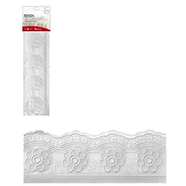 Imagem de 2 Renda Decorativa Prateleira Fita Adesiva 5cm X 2mt