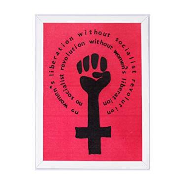 Imagem de Genérico - Poster c moldura mulheres no poder feminismo 24x33cm