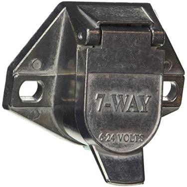 Imagem de RoadPro Soquete elétrico de reboque de 7 pólos RP-2344F com tampa de mola