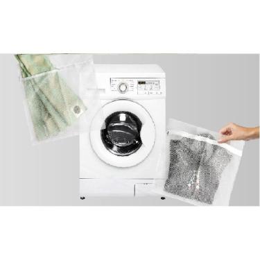 Imagem de Saco Para Lavar Roupas Adomes M3091 G Branco