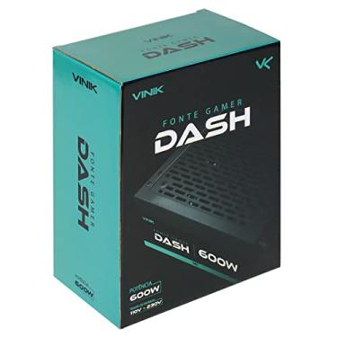 Imagem de FONTE GAMER DASH 600W PRETO – VFG600WP – VINIK
