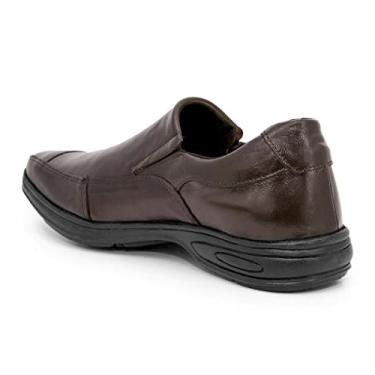Imagem de Sapato Social couro palmilha Pu BBR2 4520007 marrom Cor:Preto;Tamanho:42;Genero:Masculino