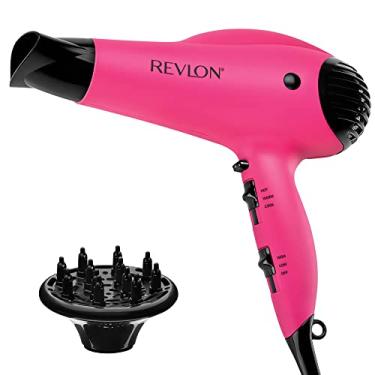 Imagem de Revlon Secador de cabelo Volume Booster | 1875W para elevação e corpo volumosos, (rosa)