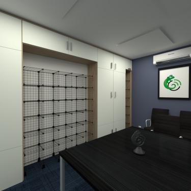 Imagem de Estante Balcão Expositor 30 Nichos Aramado Estoque Roupas Armário Preto