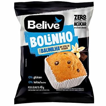 Imagem de Bolinho Baunilha com Gotas de Chocolate Sem Açúcar Sem Glúten Sem Leite Belive - 40g