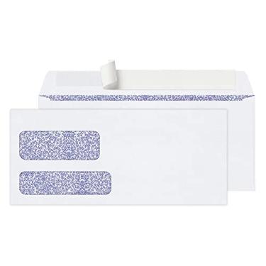 Imagem de Envelopes de janela dupla Office Depot, 23 cm x 20 cm ), branco, selo limpo (TM), caixa com 250, 77166