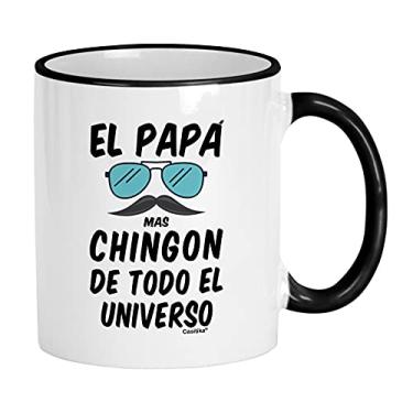 Imagem de Casitika Presentes de pai mexicano. Caneca Idea De Regalos Para Papá. El Papa Mas Chingon Del Universo 325 ml. Tazas Para El Dia Del Padre.
