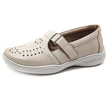 Imagem de Sapatilha Feminina Anatômica Pierrô couro legítimo cor creme Genero:Feminino;Tamanho:37;Cor:Creme