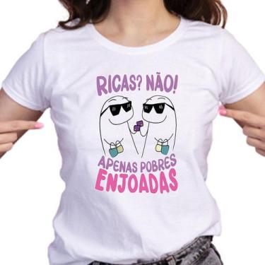 Imagem de 1 Camiseta Bonequinho Flork Meme Ricas Não Apenas Pobres Enjoadas Cami
