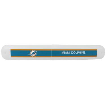 Imagem de Caixa de escova de dentes para viagem NFL Siskiyou Sports Fan Shop Miami Dolphins tamanho único cor do time